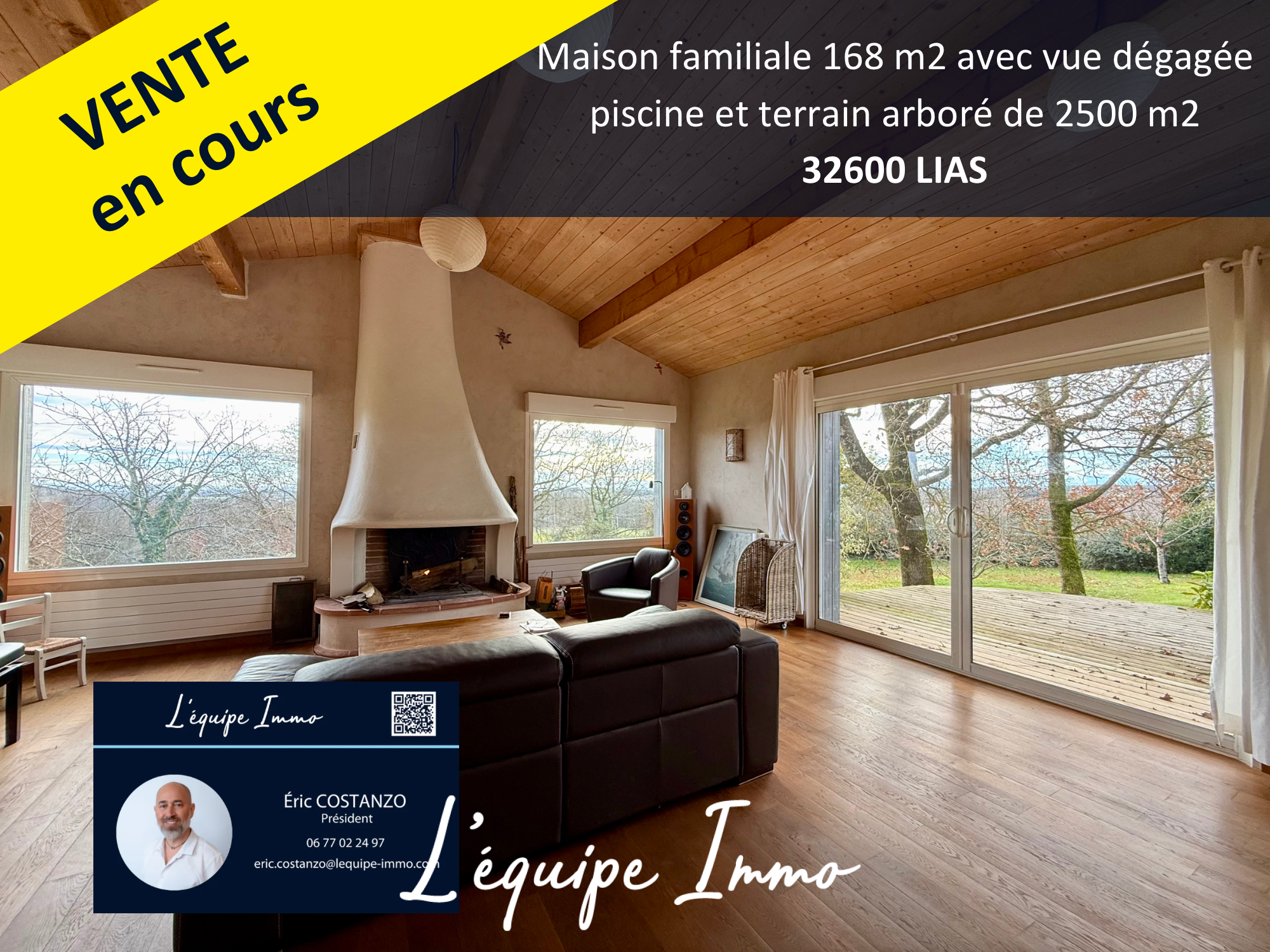 Maison familiale avec piscine et vue sur les Pyrénées