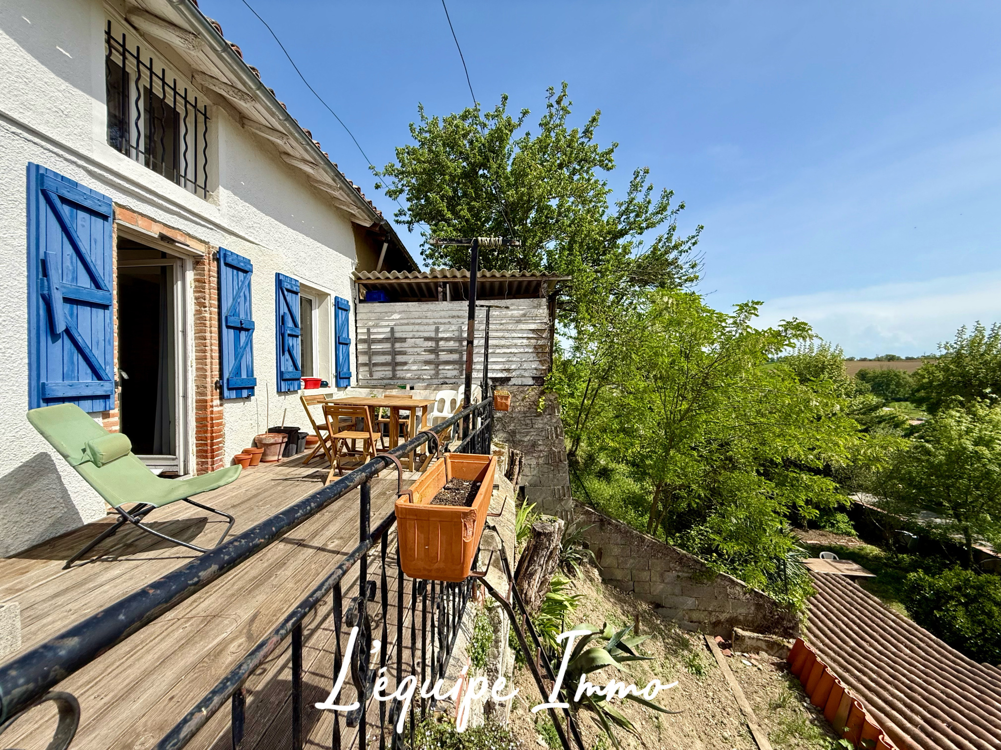 Maison de village T5 avec terrasse vue Pyrénées
